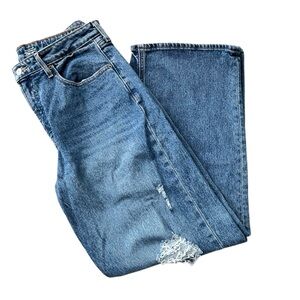 OLD NAVY Extra High-Rise Sky Hi Wide Leg Jeans – Women’s 12 Medium Blue